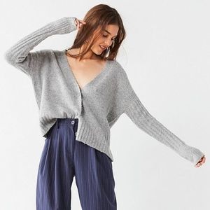 ISO UO Fuzzy Button Down Cardigan
